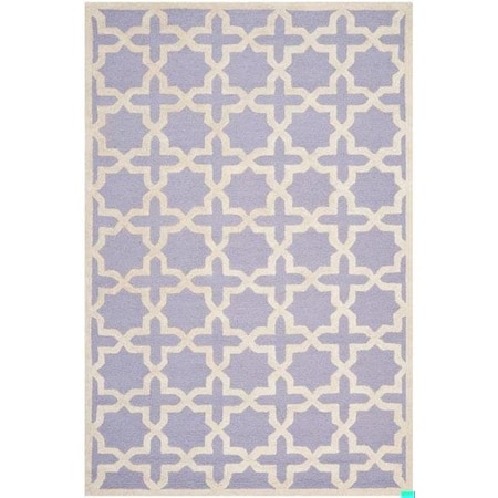 Safavieh Cambridge Hand Tufted Accent RugLavander & Ivory 2 ft.-6 in. x 4 ft. CAM125C-24